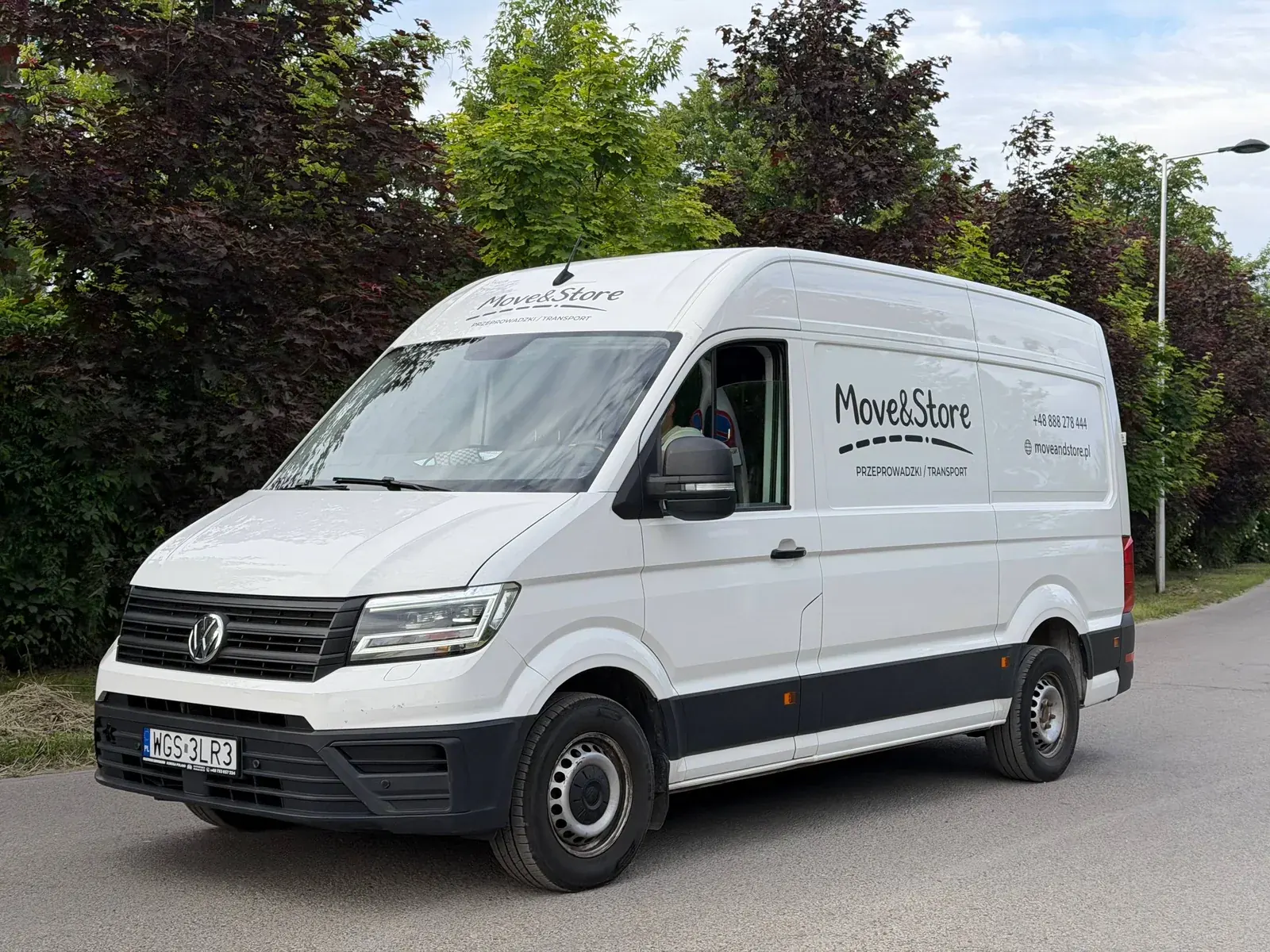 Samochód Move&Store podczas transportu